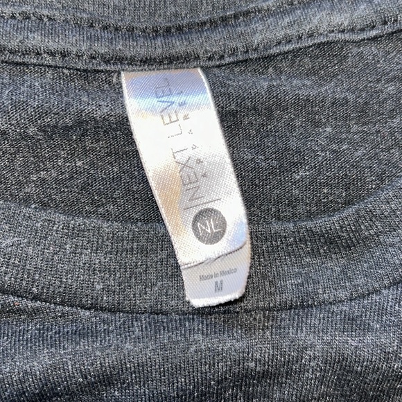 Next Level Colorful Tree Graphic Dark Gray Tee Shirt - Picture 5 of 5